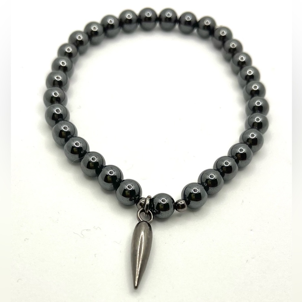 Natural Hematite beads Bracelet.